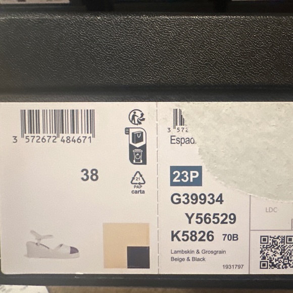 Chanel 23P 70mm Cord Line Espadrilles - Picture 1 of 8